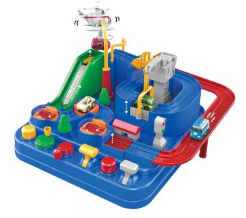 PISTA AUTO DIDATTICA MONTESSORI CON 2 AUTO