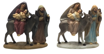 NATIVITA' IN FUGA H 15X15X5,5 CM