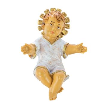 GESU' BAMBINO IN PVC CON AUREOLA H 7.5CM
