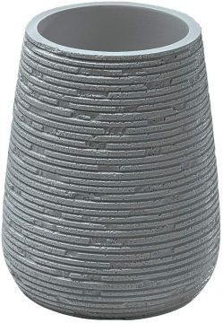 LINEA GEMINI - BICCHIERE PORTASPAZZOLINI GRIGIO