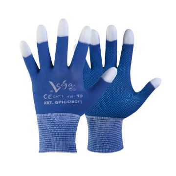 GUANTI MULTIUSO VEGA IN POLIAMMIDE E POLIURETANO BLU/BIANCO TG 10