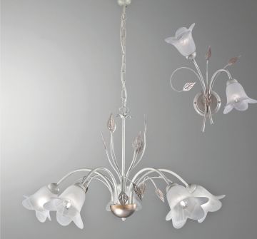 LAMPADARIO GRETA 5XE14 ECO-CONTRIBUTO RAEE COMPRESO