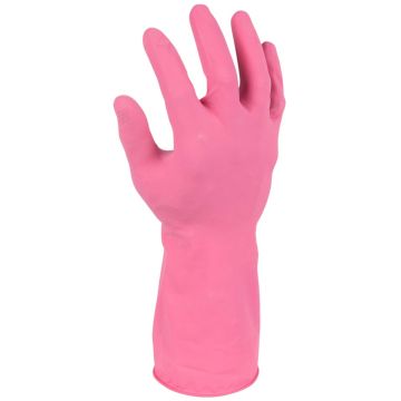 GUANTI POP IN LATTICE E COTONE ROSA M