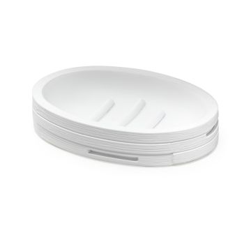 LINEA HELEN - PORTA SAPONE IN RESINA BIANCO