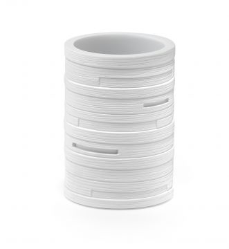 LINEA HELEN - BICCHIERE PORTASPAZZOLINI BIANCO 