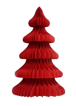 ALBERO DA APPOGGIO IN CARTA ROSSO H. 45CM