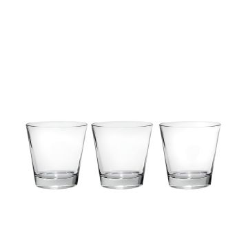 SET 3 BICCHIERI DA ACQUA LINEA NADIA VETRO TRASPARENTE 250ML