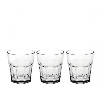 SET 3 BICCHIERI DA ACQUA LINEA MEDINA VETRO TRASPARENTE 269ML