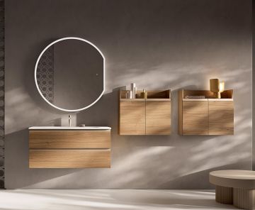 BAGNO COMPLETO MOD. IPE ROVERE RAW COMP. IP08