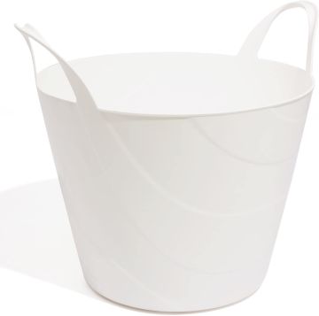 SECCHIO BILLY D 42.3CM H 31.8CM IN PLASTICA BIANCO