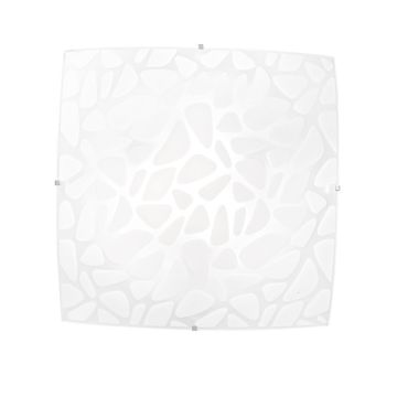 PLAFONIERA ISLAND BIANCO 40X40CM - 3XE27
