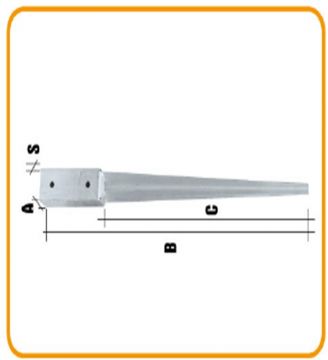 FISSANTE A PUNTA MM 71X90 SP.MM.2