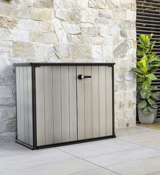 PORTA ATTREZZI PATIO-STORE 139,5X77 H 120CM GRIGIO 