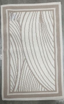 TAPPETO JAQUARD COTTON 60X110CM BEIGE