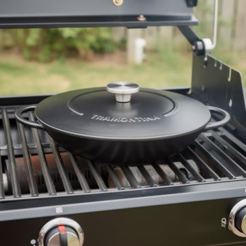 TRAMONTINA - WOK IN GHISA SMALTATA NERA 33.1 CM - 5.0L.