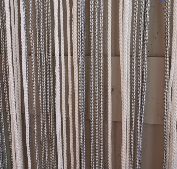 TENDA KORDA IN POLIESTERE NERO-ARGENTO 100X220CM