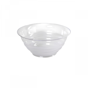 INSALATIERA GLASS IN PLASTICA TRASPARENTE 26X12CM 3.4LT