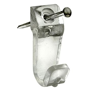 SET 10 GANCI A "X" IN PLASTICA CON CHIODI N. 1