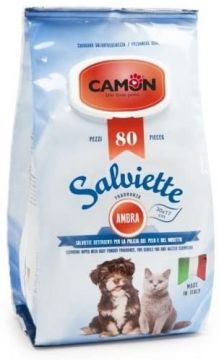 SALVIETTE 100PZ PER CANI/GATTI FRAGRANZA AMBRA