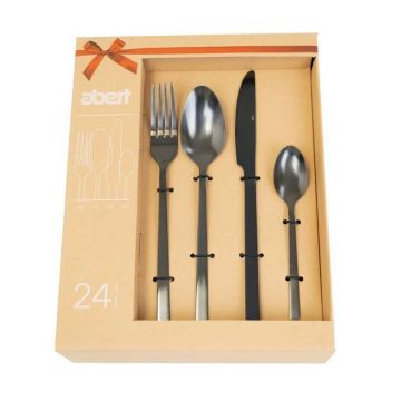 SERVIZIO COMPLETO DA 24 POSATE LINEA BOND BLACK