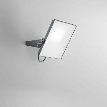 PROIETTORE A LED AXEL SILVER GOFFRATO 22.8X3.8CM H. 30.1CM - 50W 3000/4000K 5500lm 