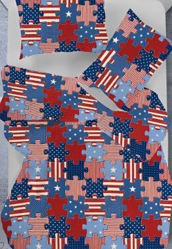 COMPLETO LETTO 1P E 1/2 STYLE IN COTONE ASSORTITO