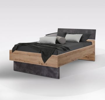 LETTO 1PIAZZA E 1/2 CON GIROLETTO MOD. LAFABRICA ROVERE ARTISAN E TADAO