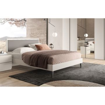 LETTO MATRIMONIALE CON GIROLETTO CANAPA E FANGO CON LUCE LED