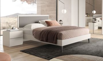 LETTO MATRIMONIALE CON GIROLETTO CANAPA E FANGO CON LUCE LED