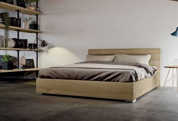 LETTO MATRIMONIALE NOCE BIONDO