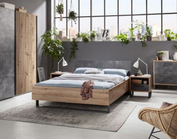 LETTO MATRIMONIALE CON GIROLETTO MOD. LA FABBRICA ROVERE ARTISAN E TADAO 