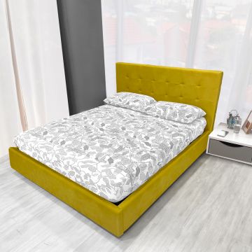 LETTO MOD.NATALIA 160X190 C/CONTENIT TESSUTO JASMINE COL.40 - CAT.A LETTO MOD.NATALIA 160X190 C/CONTENIT TESSUTO JASMINE COL.40 - CAT.A