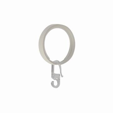 LINEA LOFT- SET 8 ANELLI PER TENDA IN METALLO COLORE BIANCO