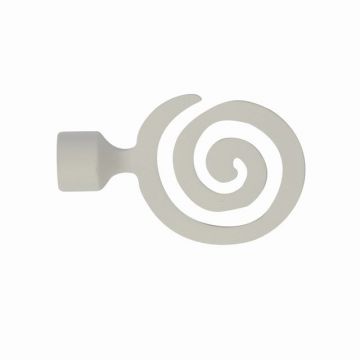 LINEA LOFT - FINALE PER TENDA MOD. SPIRALE COLORE BIANCO 