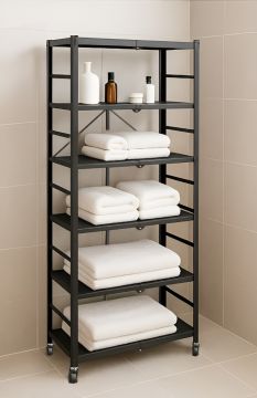 LIBRERIA MOD. STELLA CM 71X38 H.190 IN METALLO NERO 