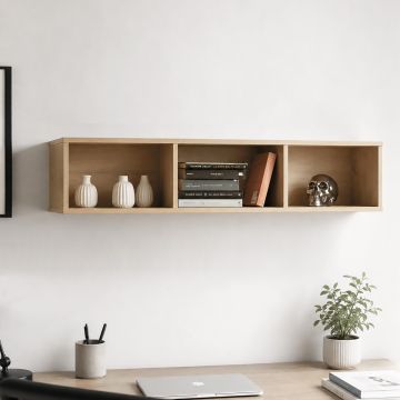 LIBRERIA PENSILE MOD.MUNDI ROVERE ARTISAN
