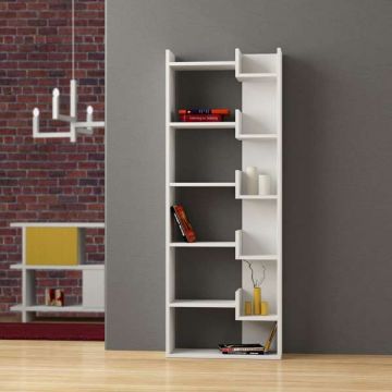 LIBRERIA IN LAMINATO TUTTO BIANCO