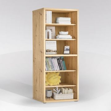 LIBRERIA RILEGA CM 82 H 216 ROVERE ARTISAN