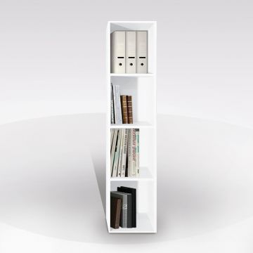 LIBRERIA PENSILE MOD. VIP CM 28 BIANCO FRASSINATO