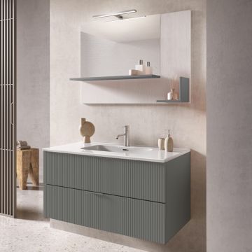 COMPOSIZIONE BAGNO MOD. LINE GRIGIO OPACO
