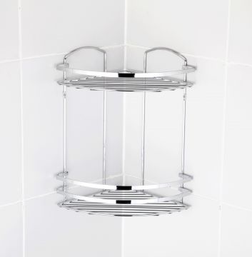 MENSOLA DA BAGNO C/LASTRA IN METALLO 32X24X24CM 5MM