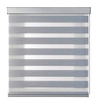 LINEA SQUARE - TENDA NOTTE E GIORNO PREMIUM ARGENTO 160X250CM
