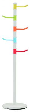 APPENDIABITI KIDS METALLO H117CM C/BASE E FUSTO BIANCHI GANCI MULTICOLOR