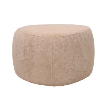 POUF TRIANGOLARE CM 55X55 H. 34 IN TESSUTO EFFETTO BOUCLE' BEIGE