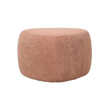 POUF TRIANGOLARE CM 55X55 H. 34 IN TESSUTO EFFETTO BOUCLE' TERRACOTTA