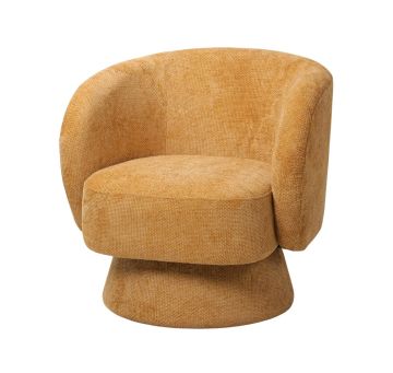 POUF/POLTRONCINA CM 78X81 H.77 IN TESSUTO SENAPE