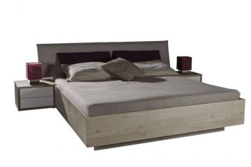 LETTO MATRIMONIALE CON 2 COMODINI ROVERE CHIARO LETTO MATRIMONIALE CON 2 COMODINI ROVERE CHIARO