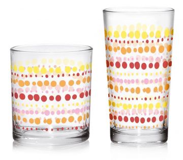 SET 3 BICCHIERI ACQUA LINDA 220CC IN VETRO DEC.LOOK CA