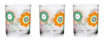 SET 3 BICCHIERI LINDA ACQUA 220CC IN VETRO DEC. VOGUE CA