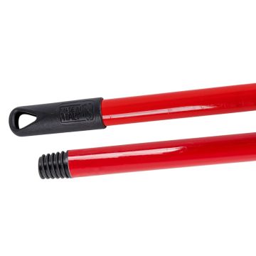 MANICO IN METALLO PLASTIFICATO ROSSO 130CM 